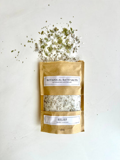 Relief - Menthol Eucalyptus Bath Salts for Cold and Flu