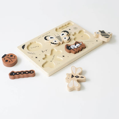 Wood Baby / Toddler Tray Puzzle - Bugs