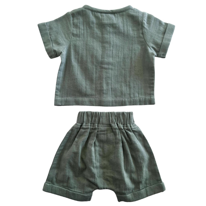 Organic Baby Outfit / Set - Sage