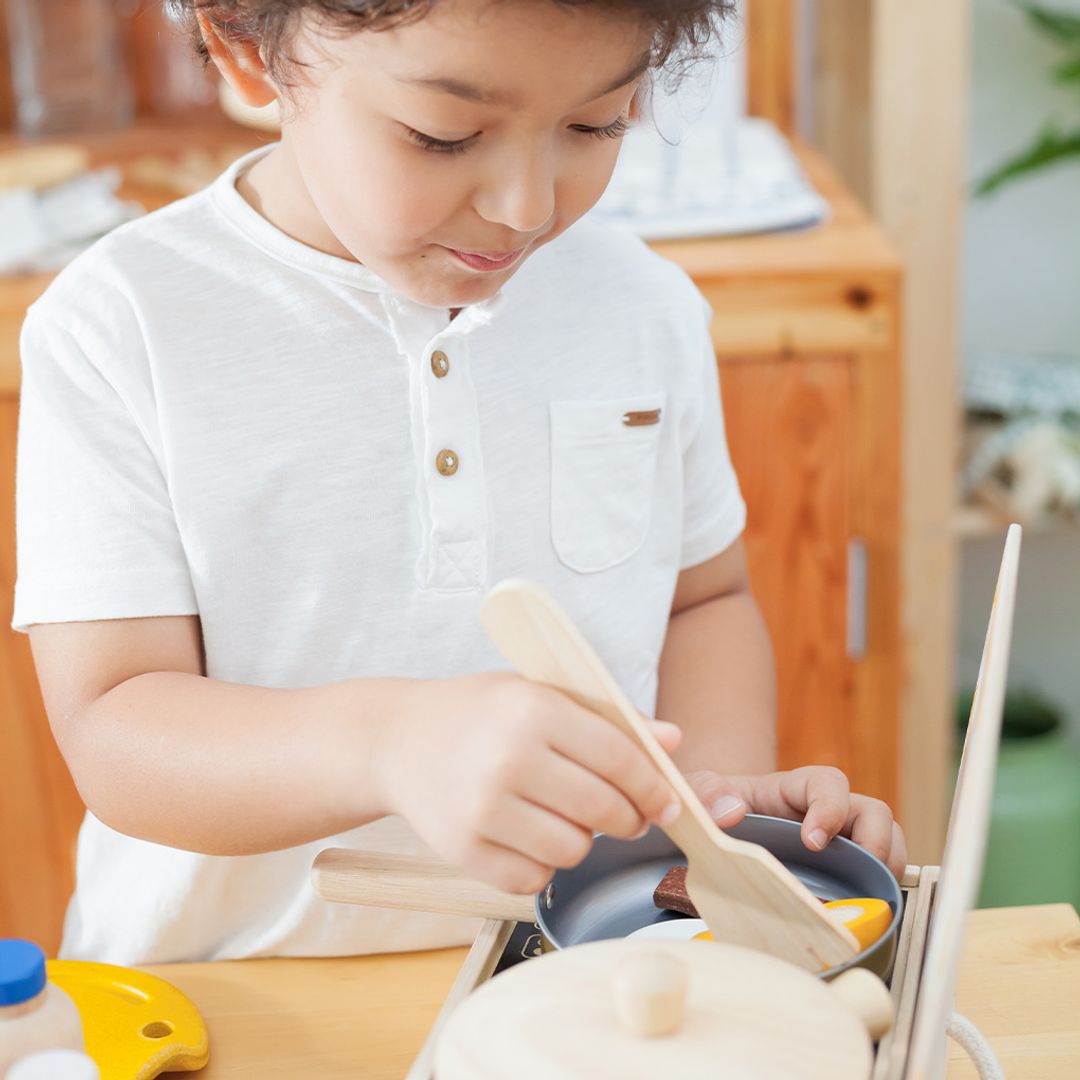 Wooden Toy Cooking Utensils Set