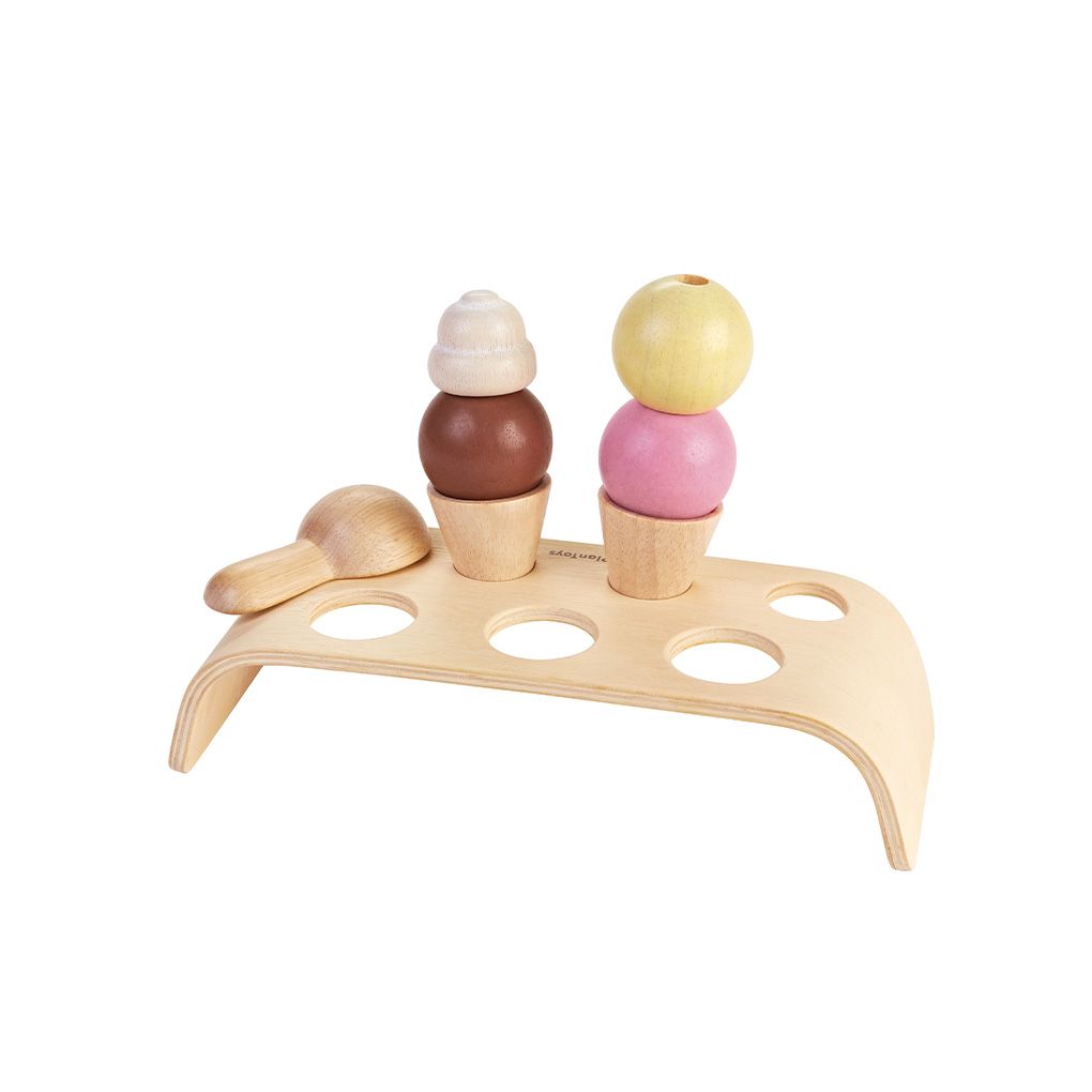 Wooden Ice Cream Set