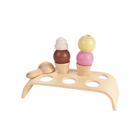 Wooden Ice Cream Set