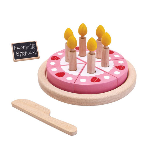 Wooden Birthday Cake Set