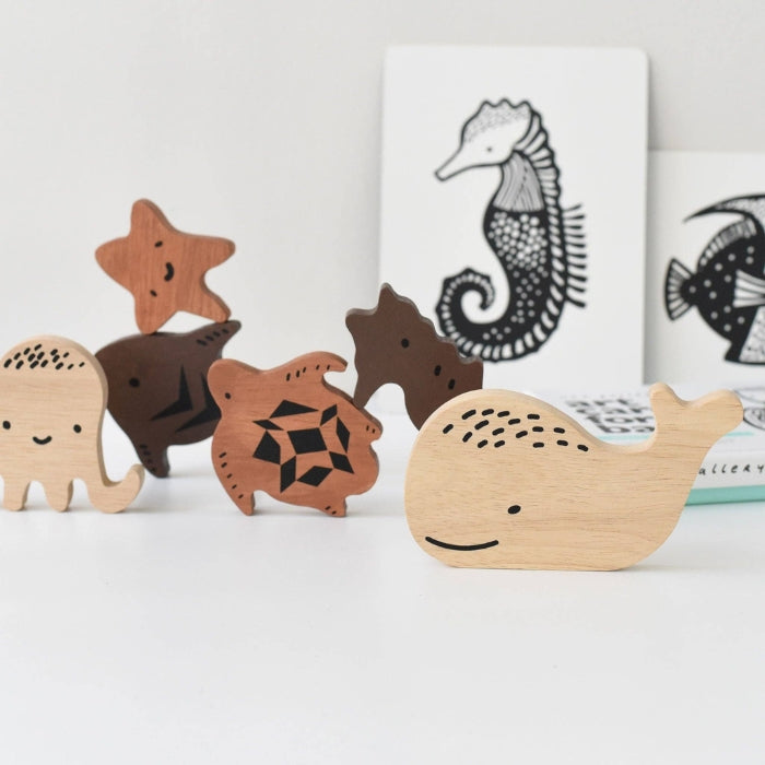 Wooden Tray Toddler Puzzle - Ocean Animals