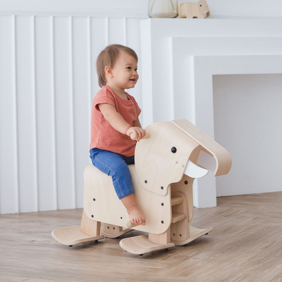 Wooden Toy Walking Elephant