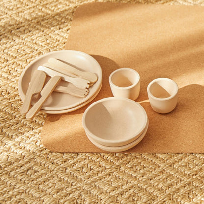 Wooden Toy Tableware Set