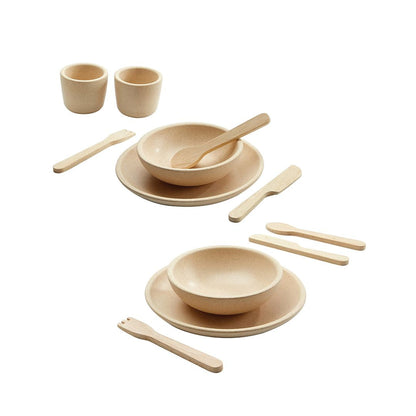 Wooden Toy Tableware Set