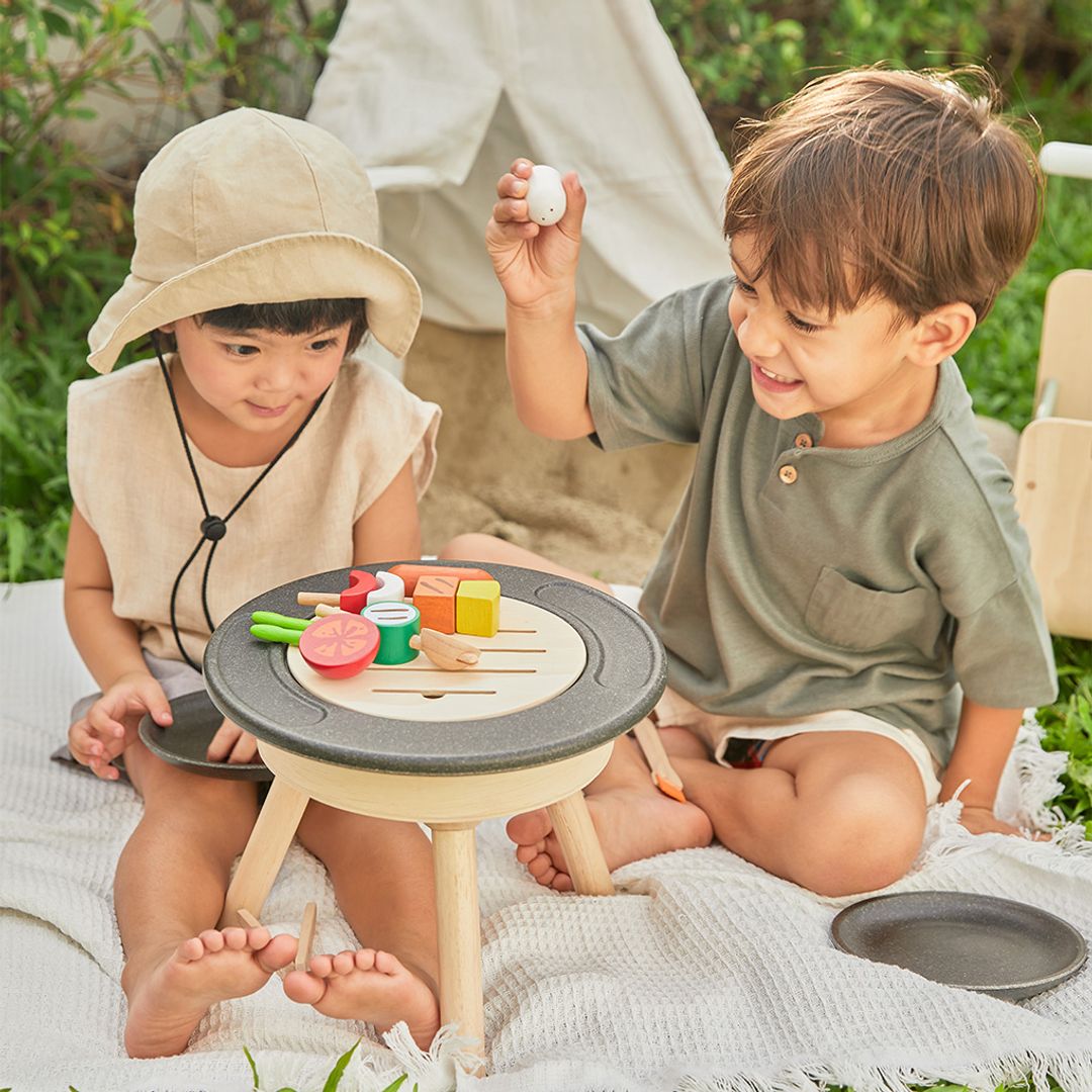 Wooden Toy BBQ Playset