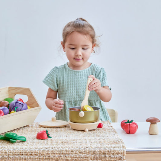 Wooden Toy Cookery Set