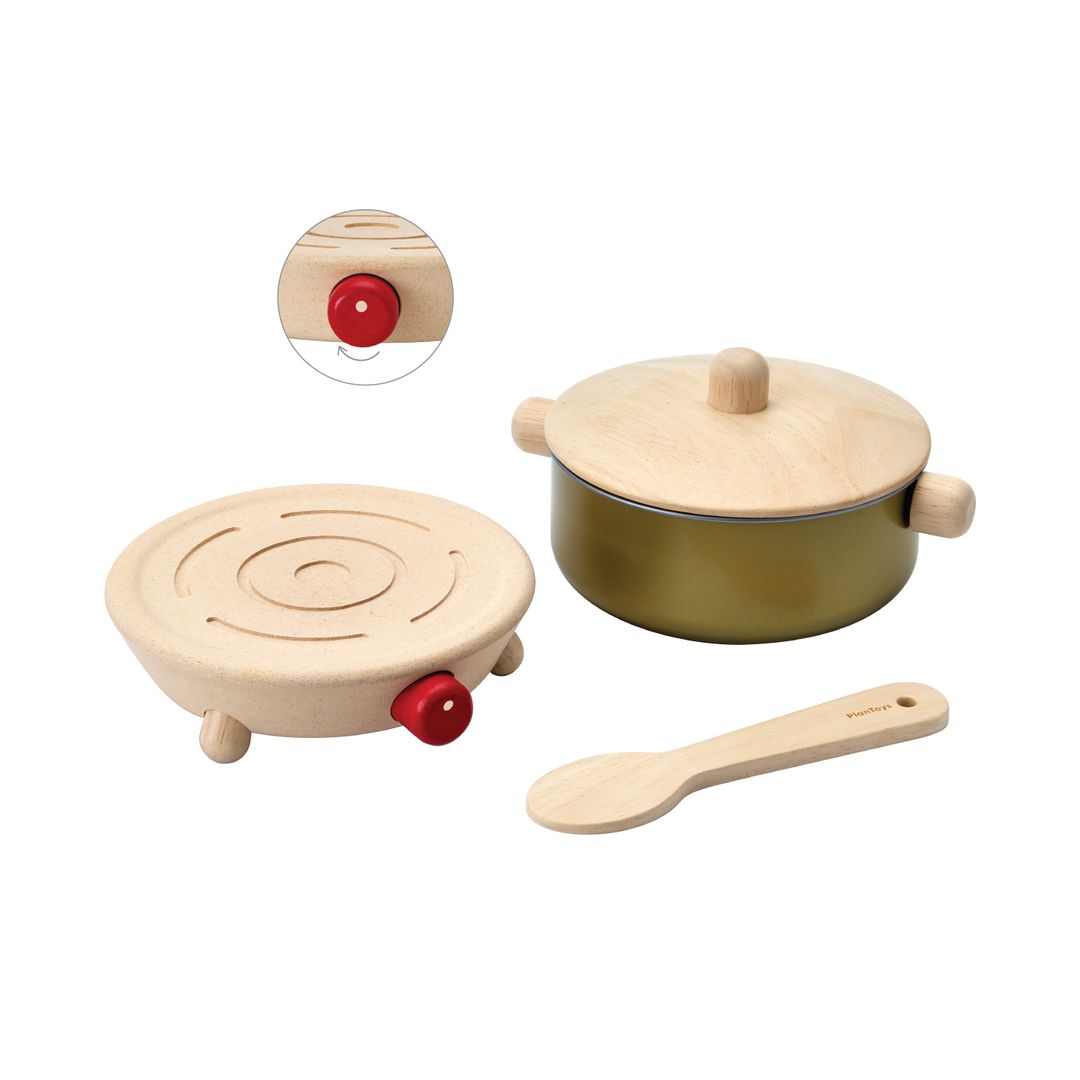 Wooden Toy Cookery Set
