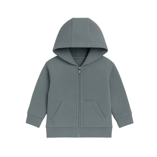 Organic Baby & Toddler Boy Meyer Waffle Knit Zipper Hoodie