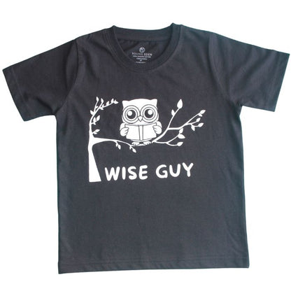 Organic Toddler Graphic Tee Shirt - Wise Guy