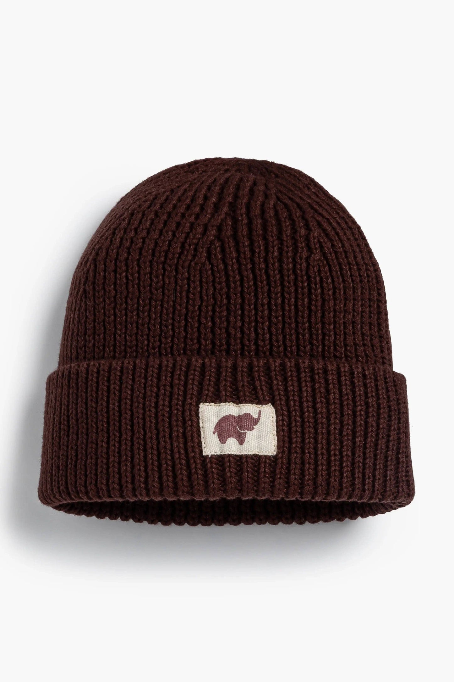 Organic Kids Chunky Knit Cap - Chocolate Brown