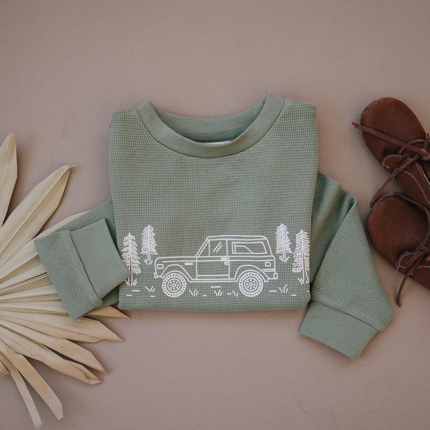 Organic Sage Graphic Top - Off-Road