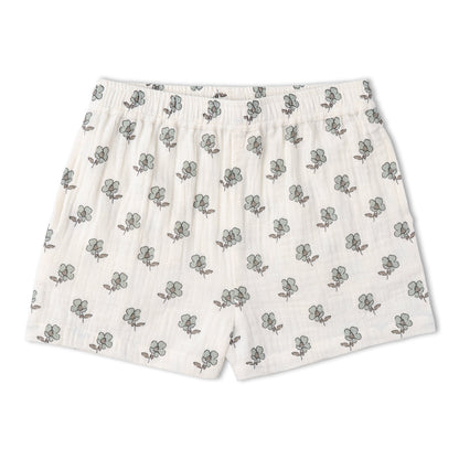 Organic Flutter Top & Shorts Set - Poppy
