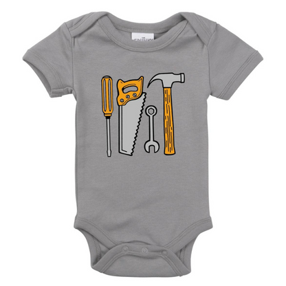 Organic Baby Graphic Bodysuit - Tools of the Trade