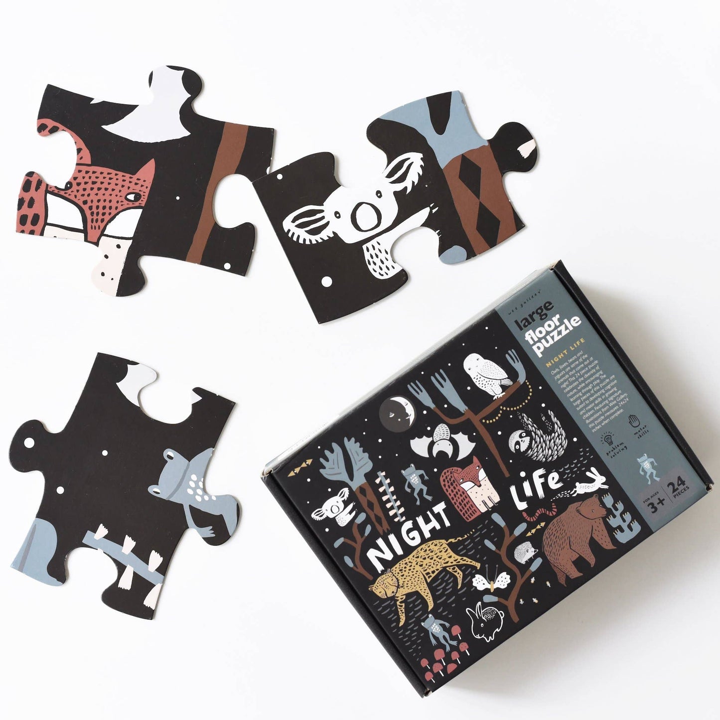 Animal Night Life Toddler Floor Puzzle