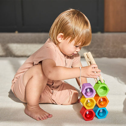 Beehives Wooden Toy Set for Toddlers