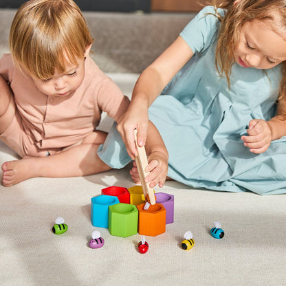Beehives Wooden Toy Set for Toddlers