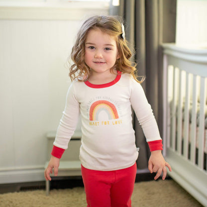 Organic Baby & Toddler Pajamas - Kindness Rainbow
