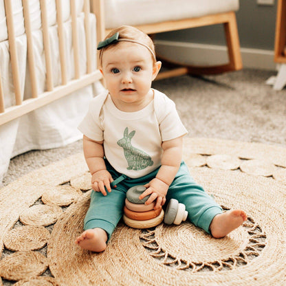 Organic Baby Graphic Bodysuit - Hippy Hoppy