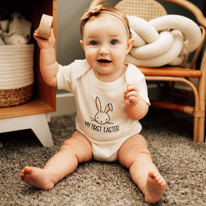 Organic Baby Graphic Bodysuit - My First Easter