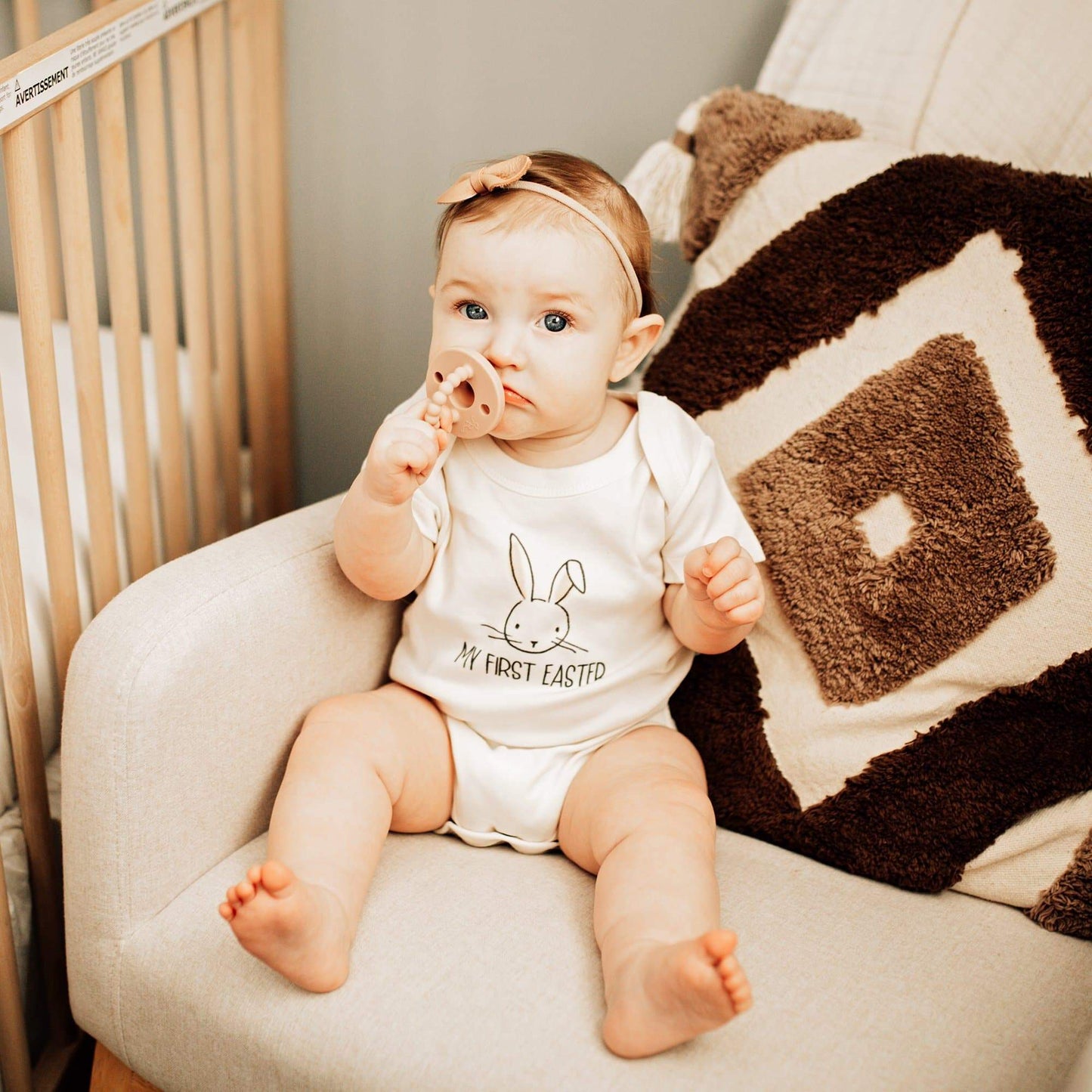 Organic Baby Graphic Bodysuit - My First Easter