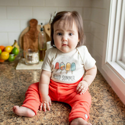 Organic Baby Graphic Bodysuit - Hello Summer