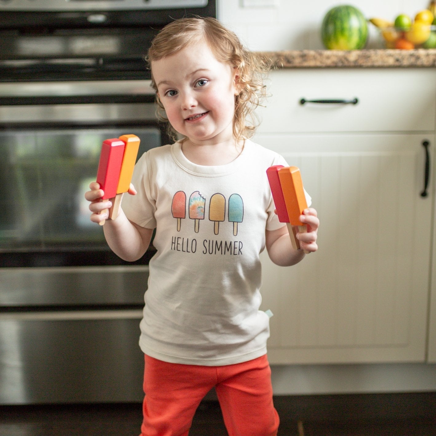 Organic Toddler Graphic Tee - Hello Summer