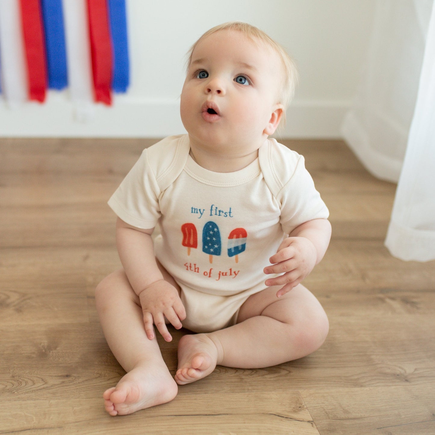 Organic Baby Graphic Bodysuit - Popsicles