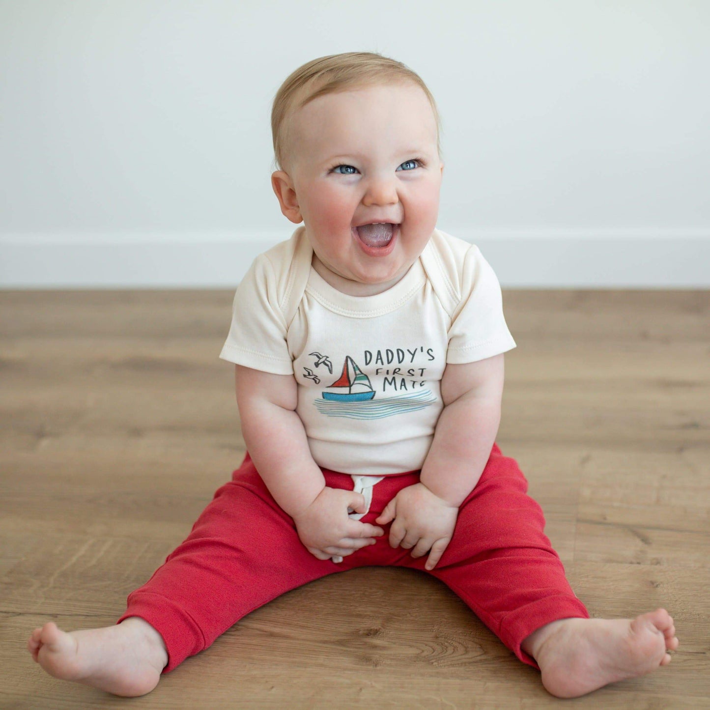 Organic Baby Graphic Bodysuit - Daddy's First Mate