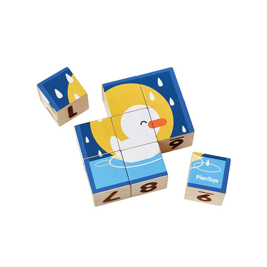 Wooden Animal Puzzle Cubes
