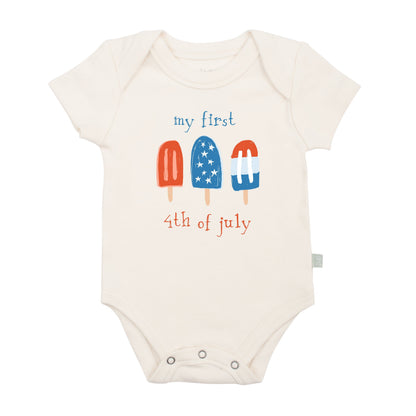 Organic Baby Graphic Bodysuit - Popsicles