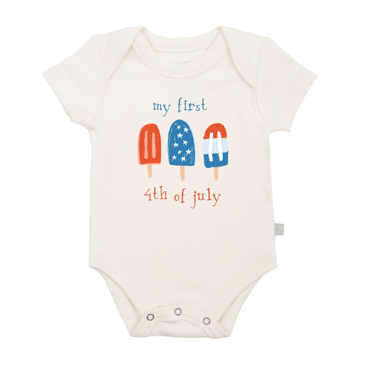 Organic Baby Graphic Bodysuit - Popsicles