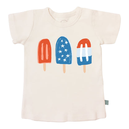 Organic Toddler Graphic Tee - Popsicles