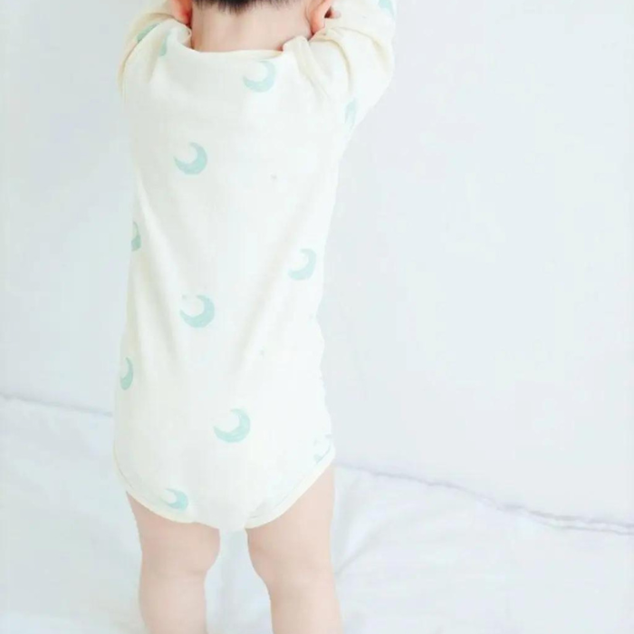 Organic Baby Bodysuit - Midnight Moons