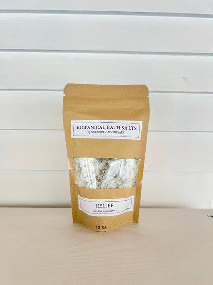 Relief - Menthol Eucalyptus Bath Salts for Cold and Flu