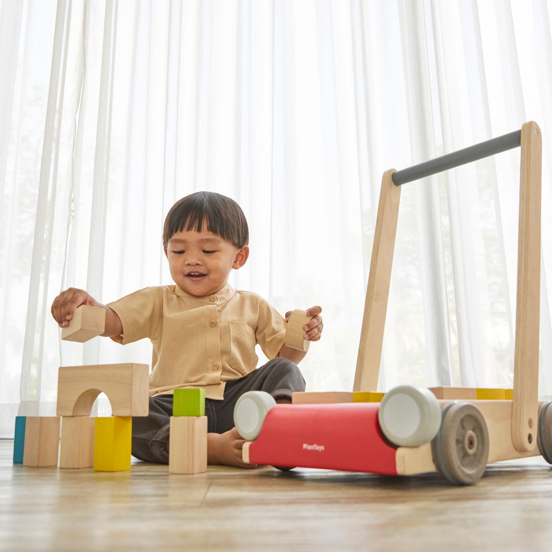 Wooden Toy Baby Walker