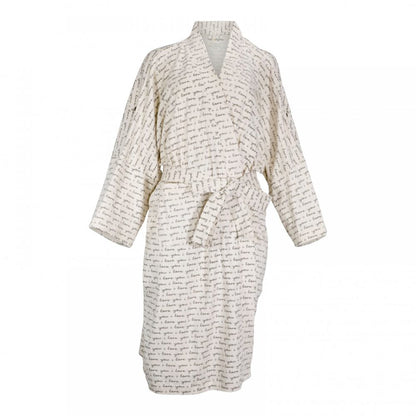 GOTS Certified Organic Cotton Robe - I Love You