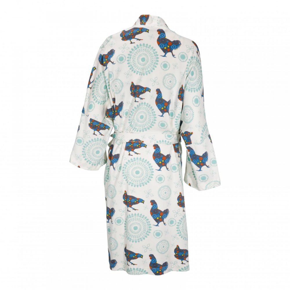 Women's Organic Robe - Boho Rooster