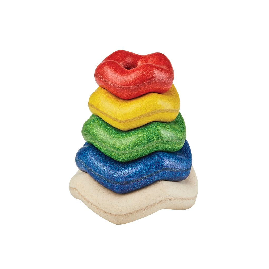 Wooden Toy Wave Stacker
