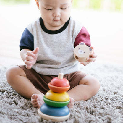 Wooden Stacking Ring - Bear
