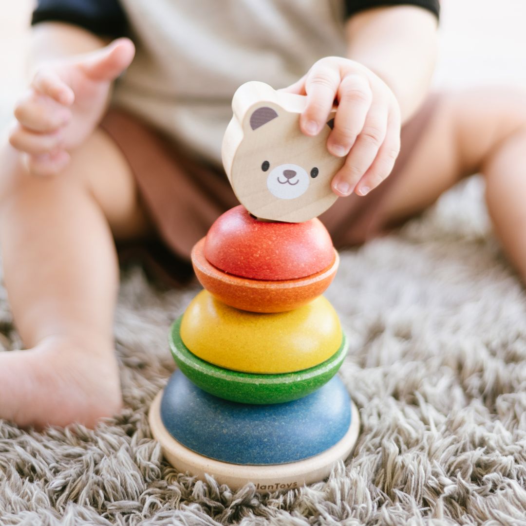 Wooden Stacking Ring - Bear