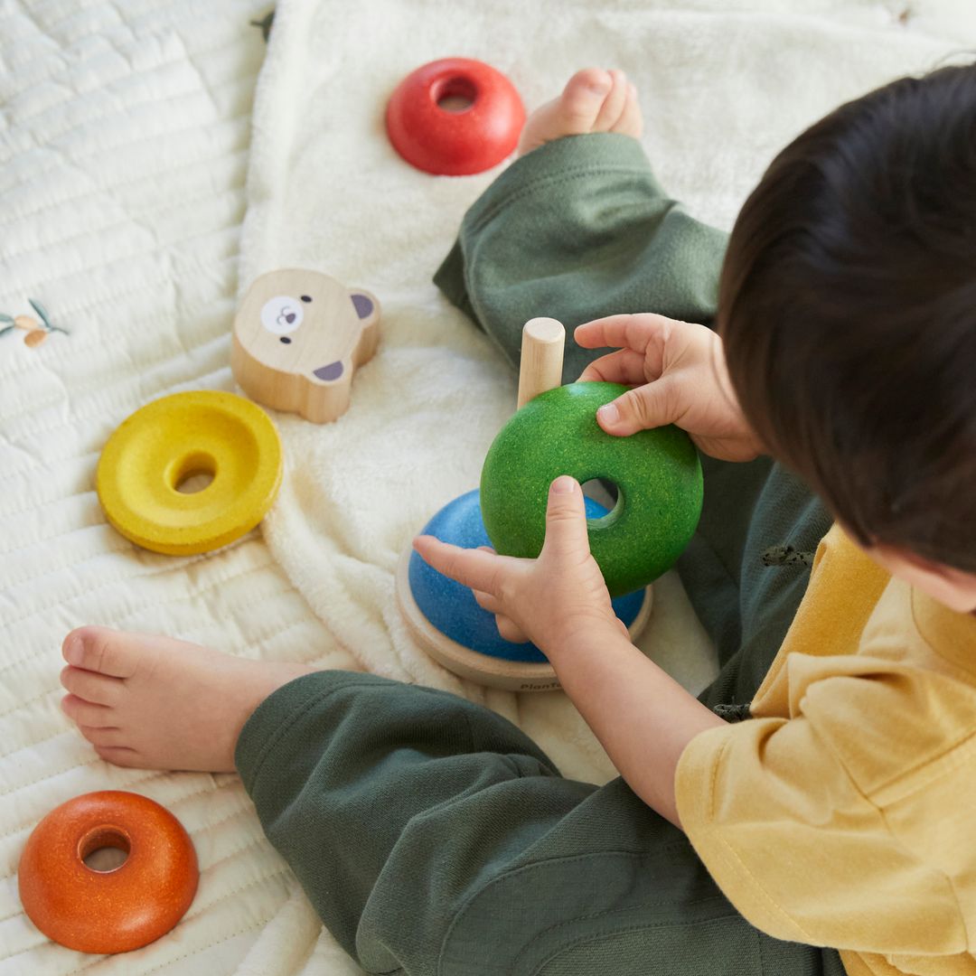 Wooden Stacking Ring - Bear