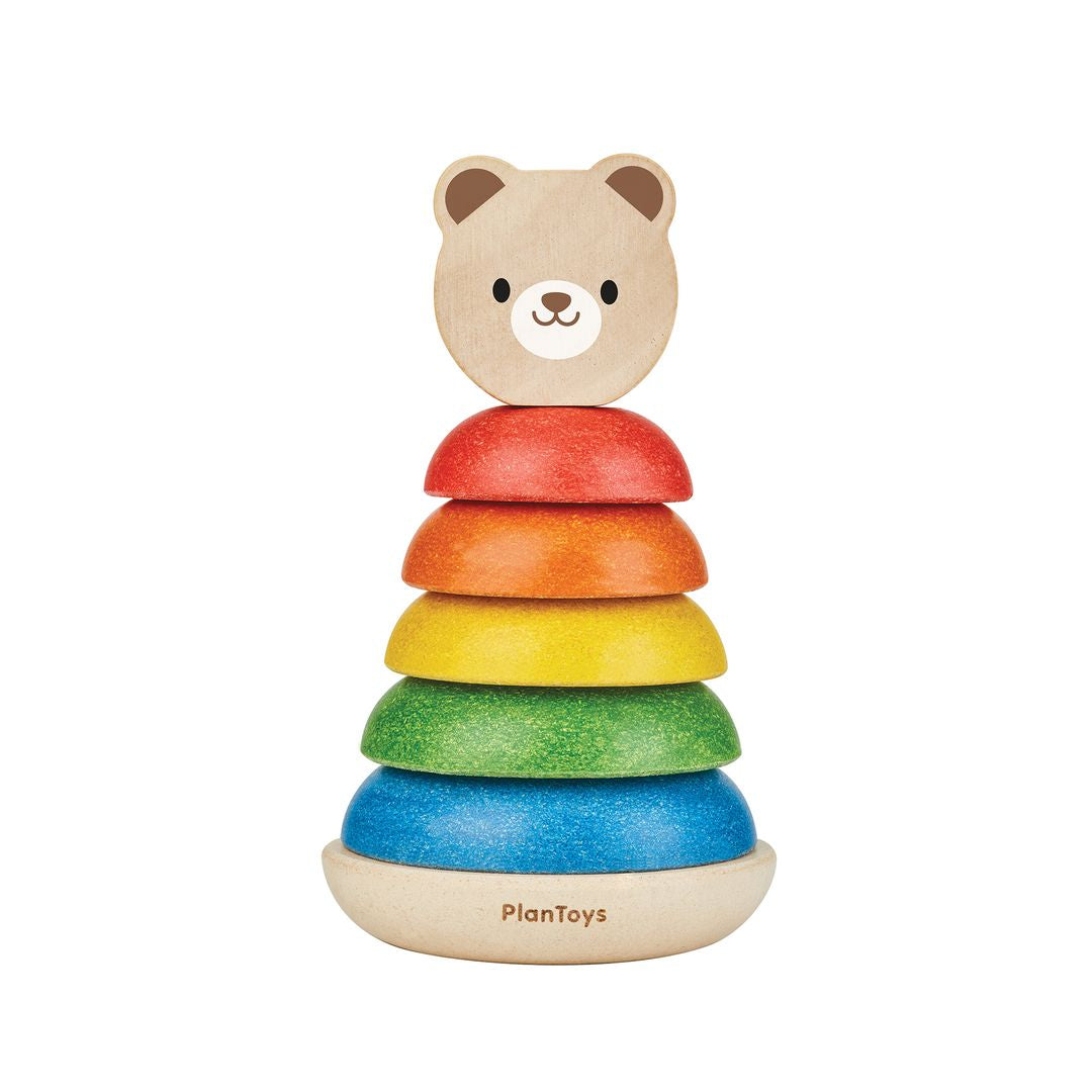 Wooden Stacking Ring - Bear