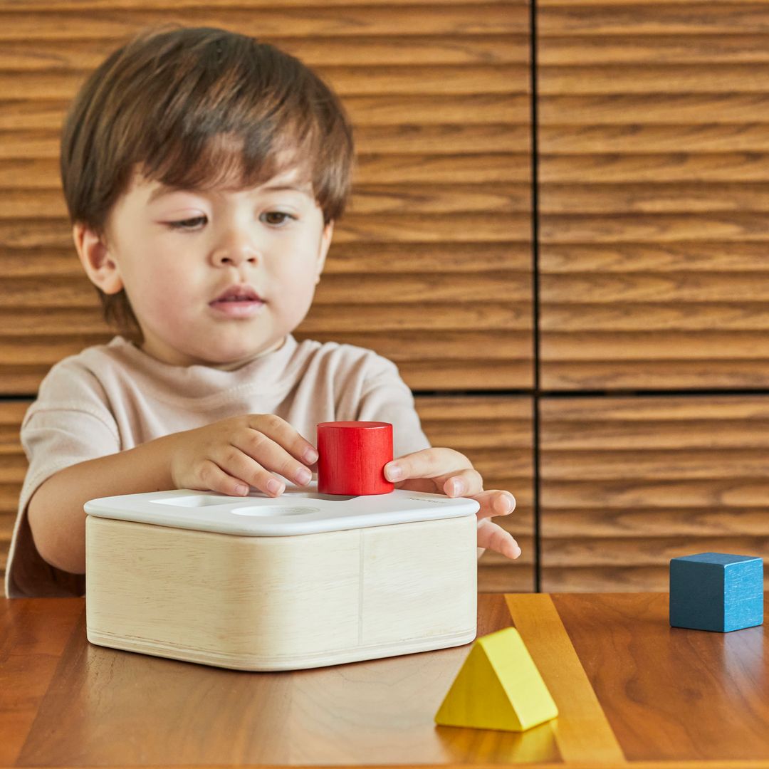 Wooden Toy Shape & Sort It Out Bin