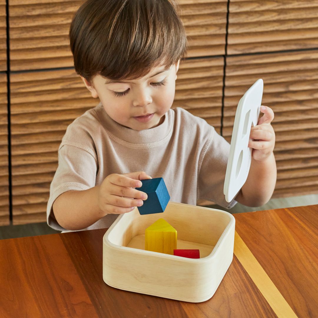Wooden Toy Shape & Sort It Out Bin