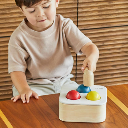 Wooden Toy Punch & Drop Bin