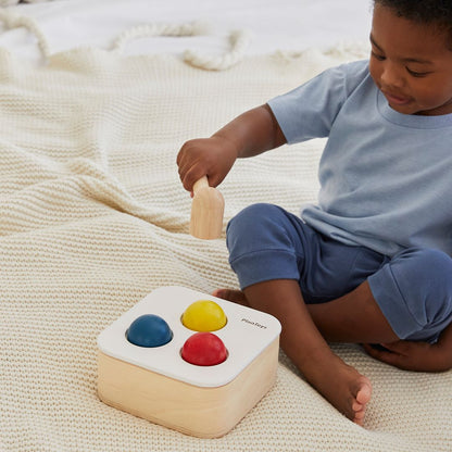 Wooden Toy Punch & Drop Bin