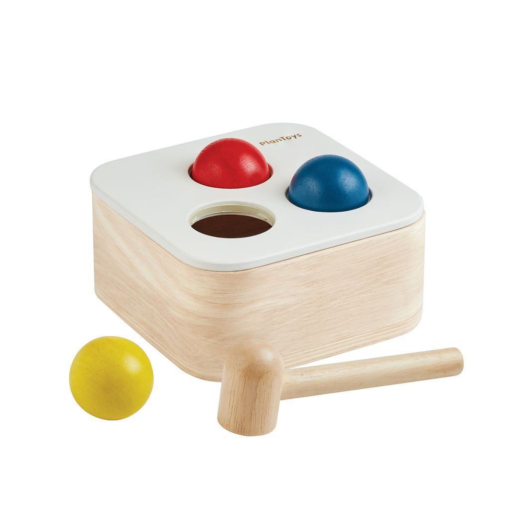 Wooden Toy Punch & Drop Bin
